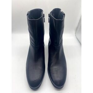 Munro Tyler Women's Ankle Boots US 9.5 Black Faux Leather‎ Side Zipper M612781